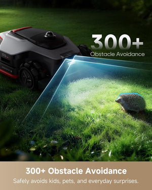 DREAME LiDAR 5000 Robot Lawn Mower A3 AWD Pro Wire Free No RTK, 4WD for 38.7° Slopes, Dual AI Vision Robotic Lawn Mowers,Dual-Disc Cutting 15.8" Width, Smart Zero-Edge, App Control for 1.25 Acre