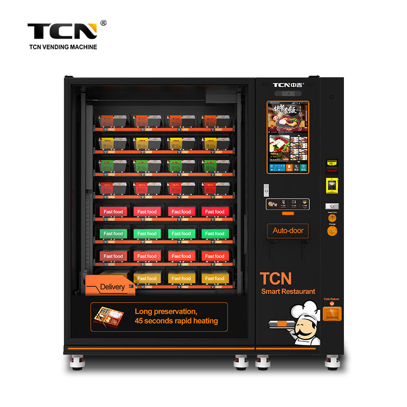 Packaged goods self-service retail station interior official product image