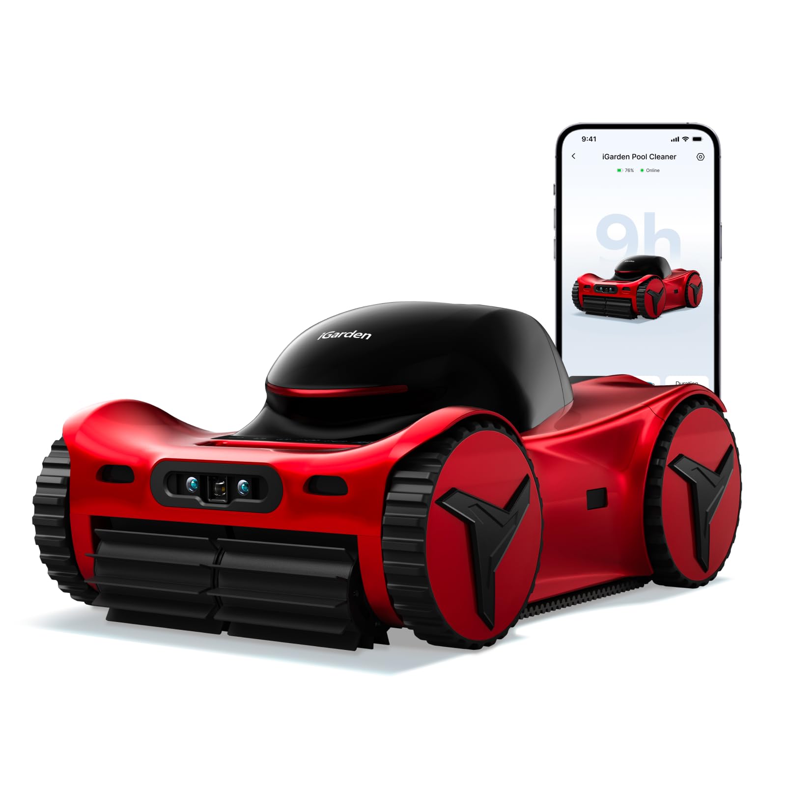 iGarden M1 AI Series Robotic Pool Cleaner | Dual-Camera Vision & Smart Navigation