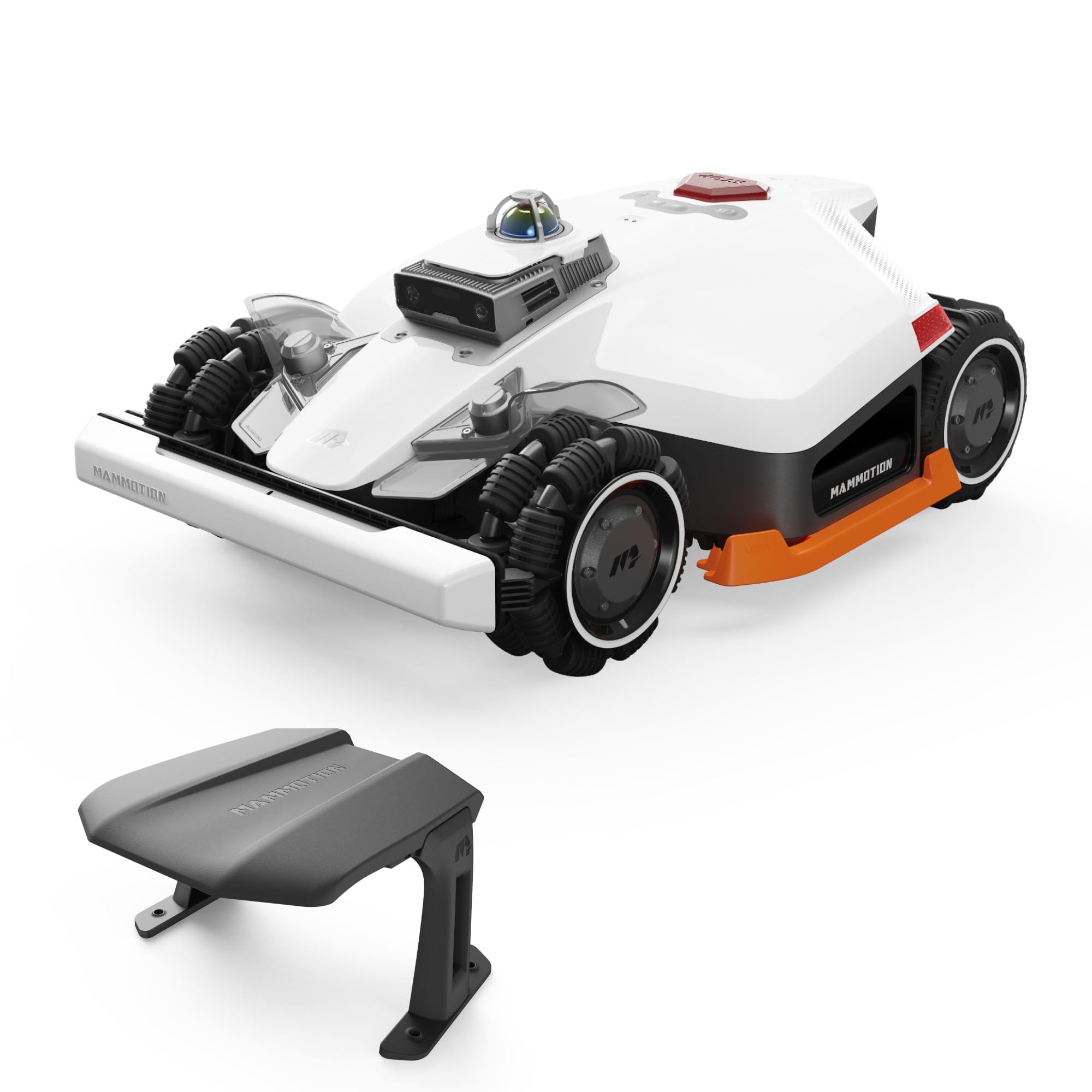 Mammotion LUBA 3 AWD 5000H Robot Lawn Mower with Garage, 1.25 Acres, 360° LiDAR+NetRTK+AI Vision, All-Wheel-Drive for 80% Slopes, 50 Multi-Zone Management, Cutting Height 2.2"-4.0"