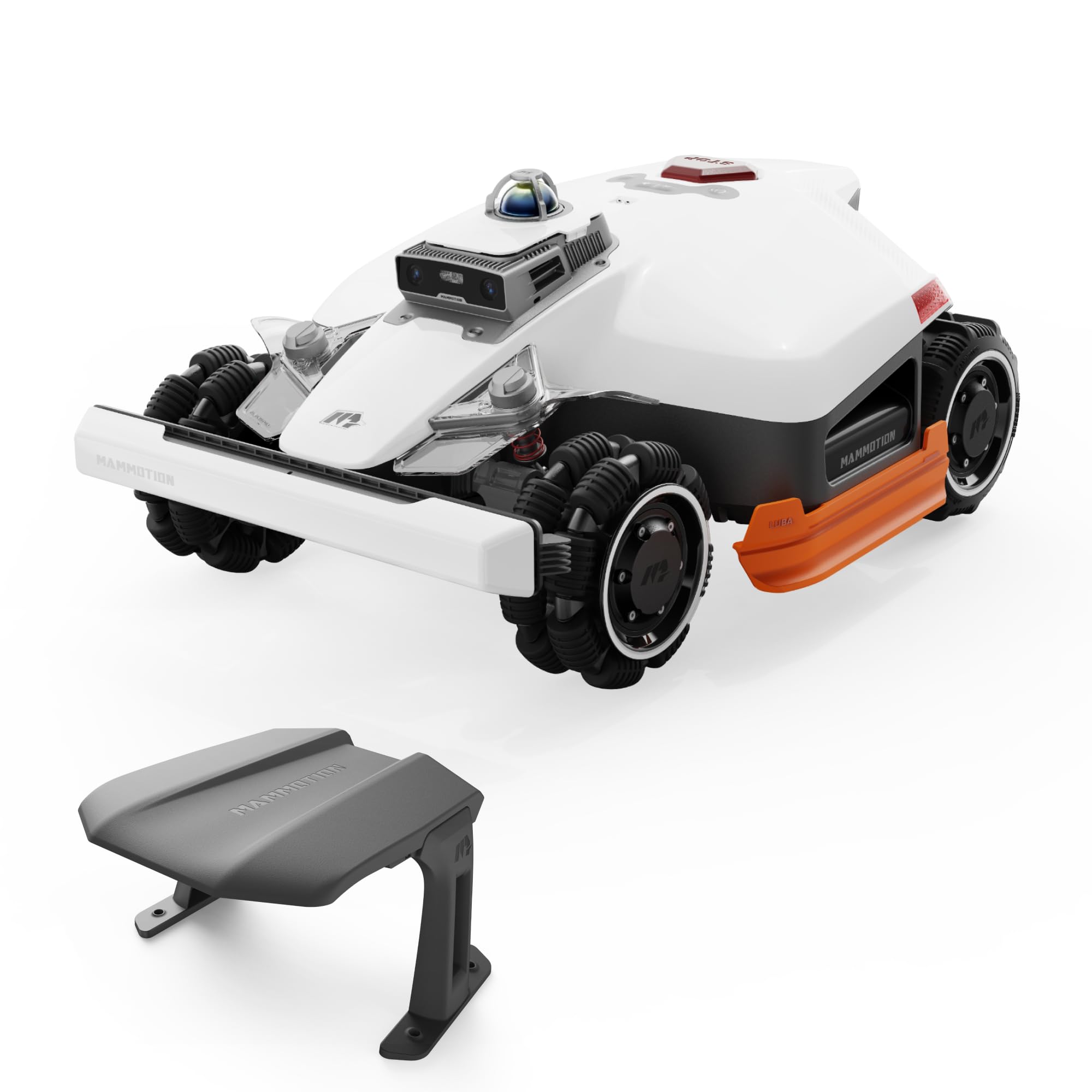 Mammotion LUBA 3 AWD 3000H Robot Lawn Mower for 0.75 Acre, 360° LiDAR+NetRTK+AI Vision Tri-Fusion Positioning, All-Wheel-Drive for 80% Slopes, 30 Multi-Zone Management, Cutting Height 2.2"-4.0"