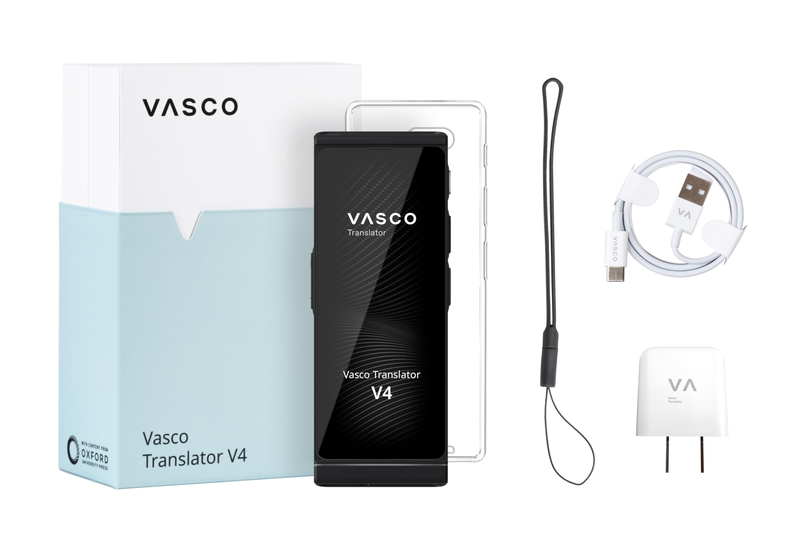 Vasco V4 Language Translator Device | 112 Languages | Free Lifetime Internet in Almost 200 Countries | Cobalt Blue