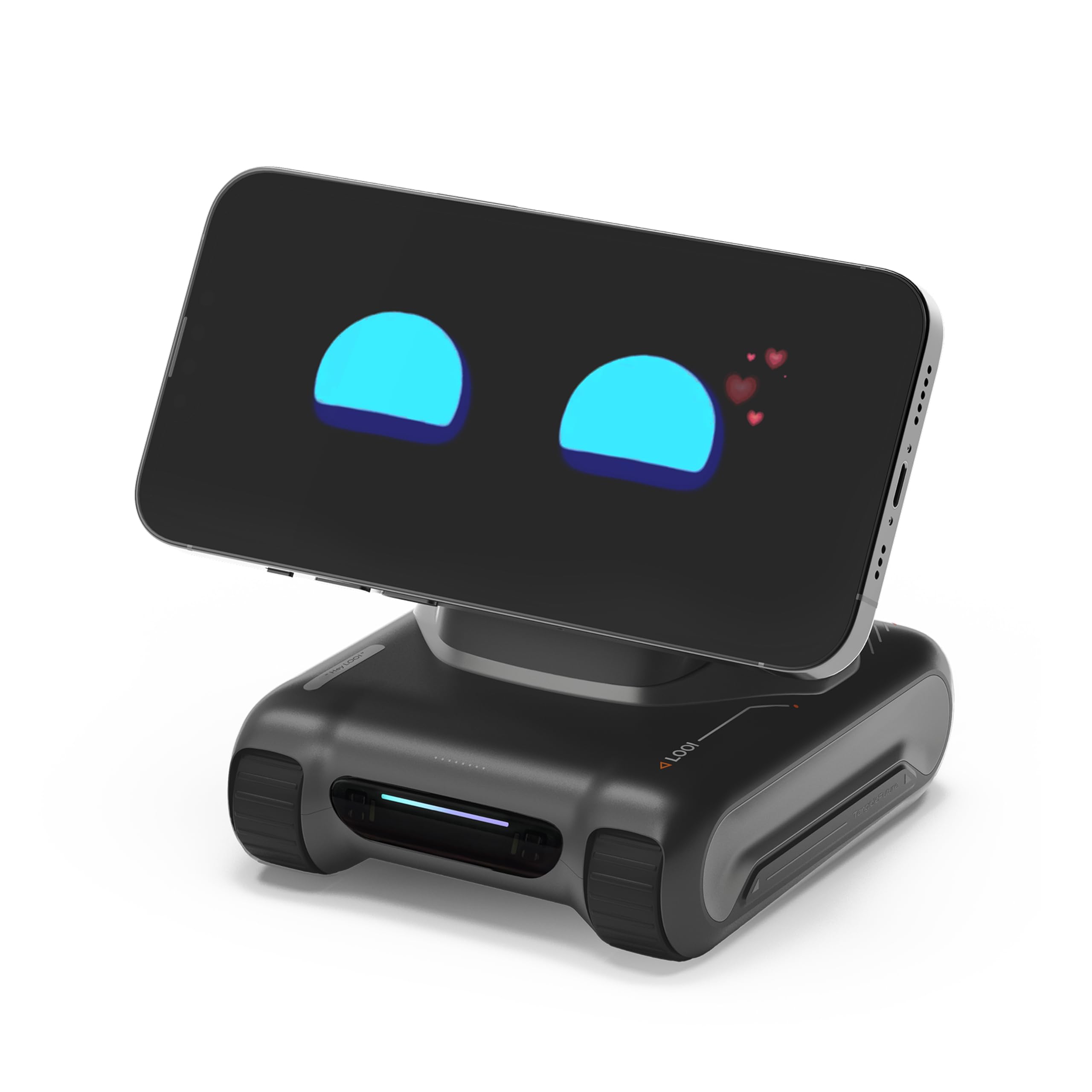 LOOI Robot-Starlight White-AI Desktop Companion,ChatGPT&Gemini Voice Interaction,Visual Understanding,Personality&Memory,10W Wireless Charging,Tech&Gadget Gift,Electronic pets,Toy,Geek,Desktop Setup