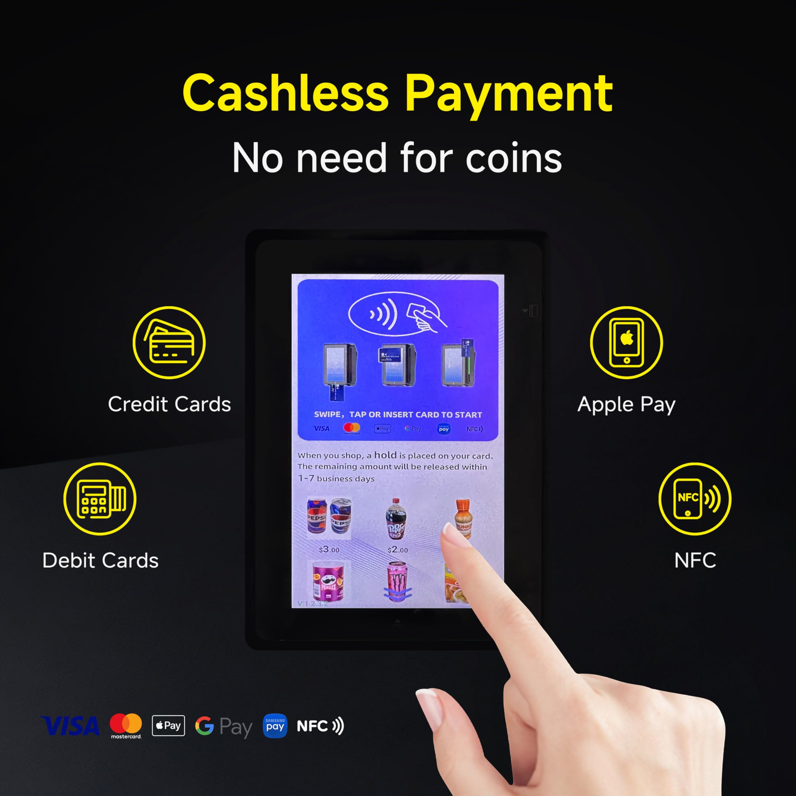 Smart Combo Vending Machine for Business with AI Technology Vending Machine for Sale, Card Reader & App Control Refrigerated Commercial US-360
