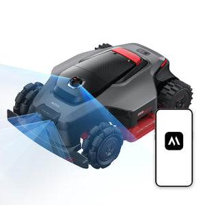 MOVA LiDAX Ultra 2000 Robot Lawn Mower with 4G for 0.5 Acre, No Wire No RTK+360° 3D LiDAR+AI Vision Auto Mapping, Zero-Edge Cutting, Cut Height 1.2"-3.9", 45% Slope, 150 Mowing Zones, Anti-Theft