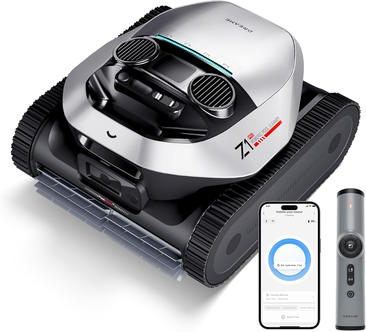 DREAME Z1 Pro Cordless Robotic Pool Cleaner | 8000 GPH | LiFi & App Control