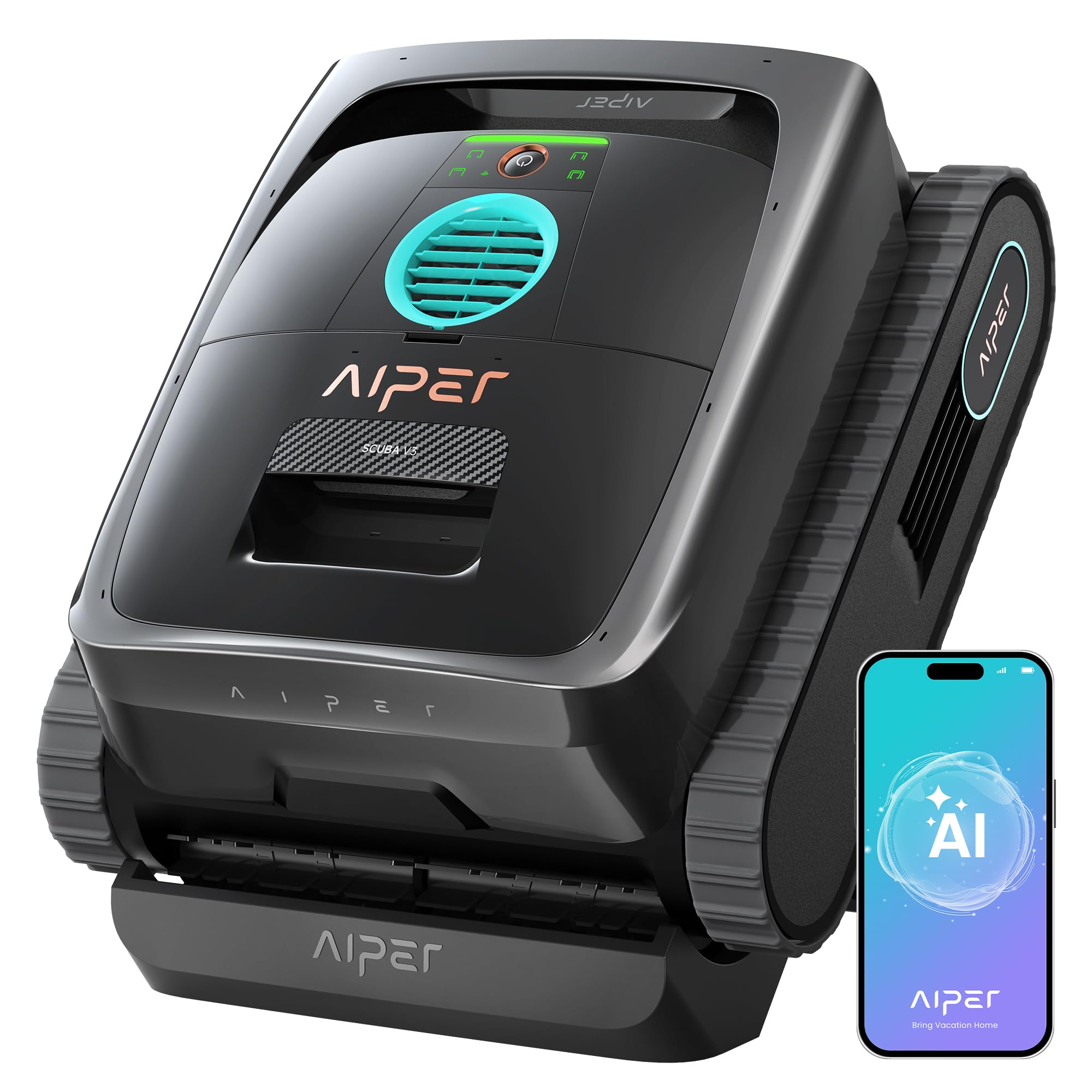 AIPER Scuba V3 AI Vision Cordless Robotic Pool Cleaner | Wireless Charging Dock