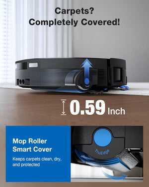 ECOVACS DEEBOT X12 OMNICYCLONE Robot Vacuum and Mop, 22000Pa Suction, FocusJet Pre-Spray, Bagless Dust Station, OZMO Self-Washing Mop, TruEdge Cleaning, ZeroTangle, AIVI 3D AI Navigation