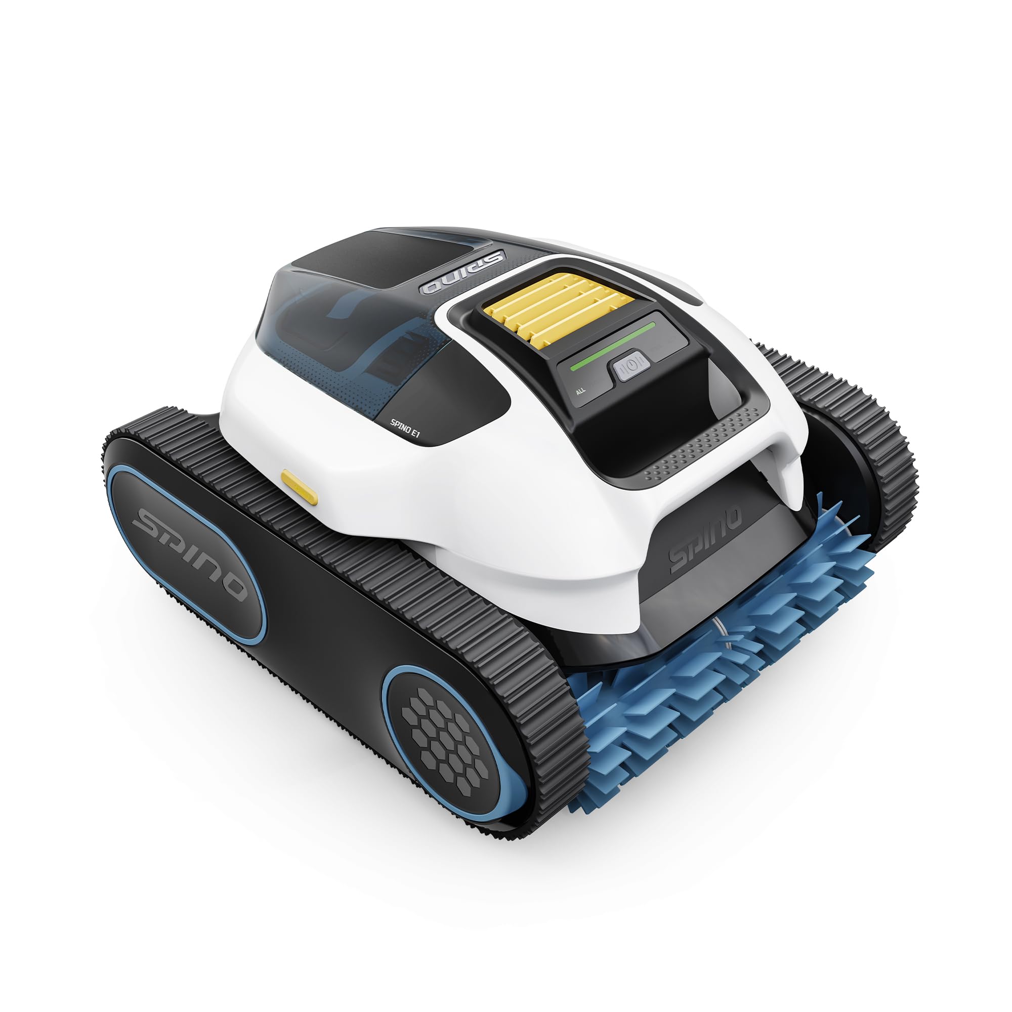 Spino E1 Cordless Robotic Pool Cleaner, Pool Robot for Wall & Waterline Cleaning, Smart Arc Path up to 1,600 Sq.ft, Up to 210 Mins Runtime, Pool Cleaner with 5 Modes, APP Control