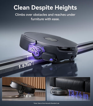 NARWAL Flow 2 Robot Vacuum and Mop Combo, 31,000Pa Suction, FlowWash Self-Cleaning Mop, AI Object Recognition, Self-Emptying & Refilling, 212℉ Hot Water Mop Washing & Drying, Tangle-Free Design