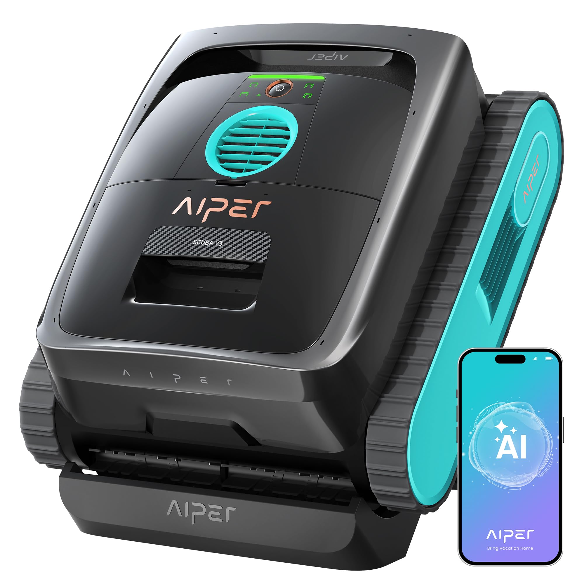 AIPER Scuba V3 AI Vision Cordless Robotic Pool Cleaner | Wireless Charging Dock