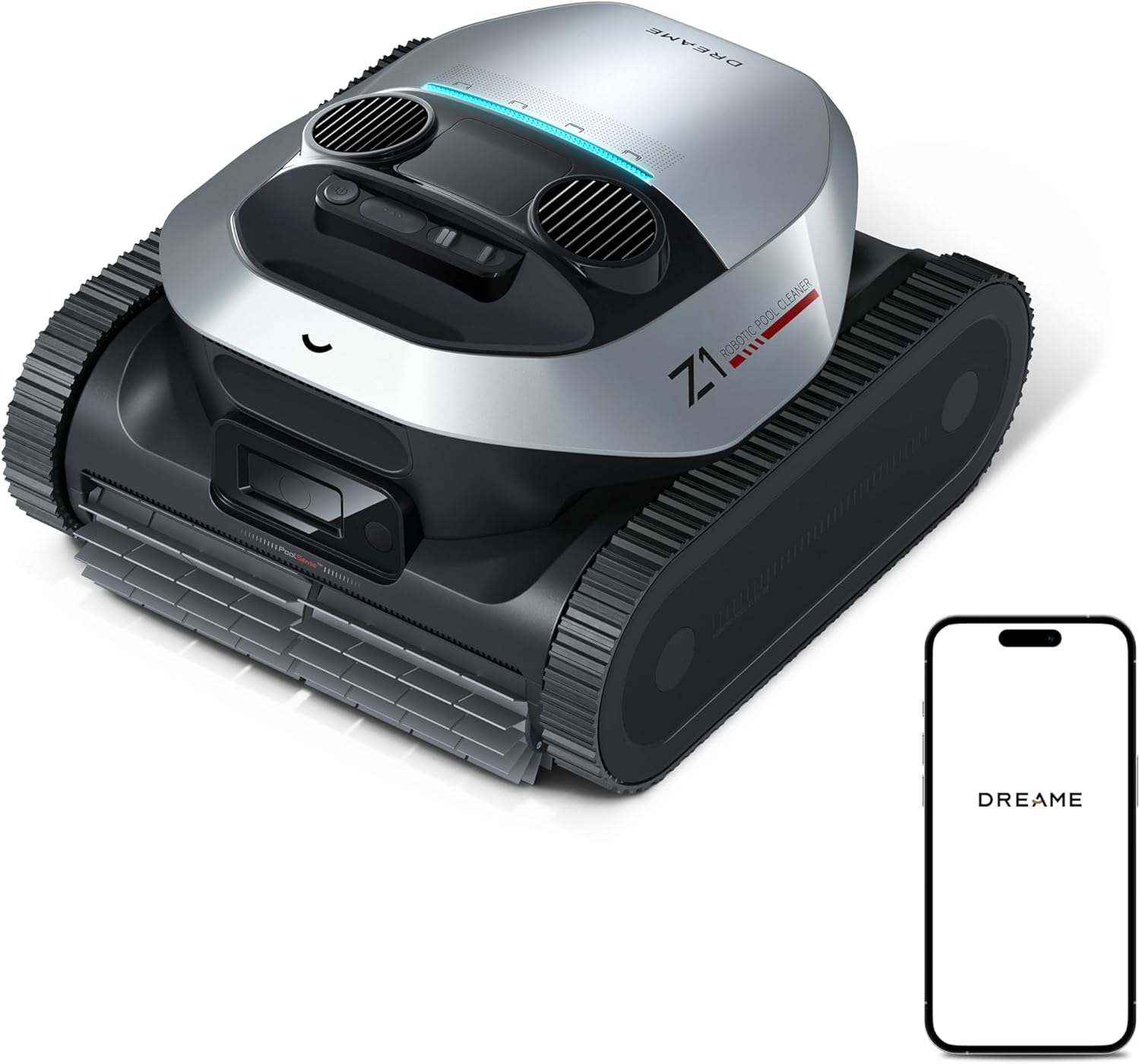 (2026 New) DREAME Robotic Pool Vacuum, Wall & Waterline Cleaning, Up to 180 Runtime, 8000 GPH Suction, Automatic Pool Cleaner for Above & In-Ground Pools, Smart App, for Pools up to 1950 sq.ft