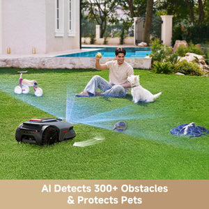 MOVA LiDAX Ultra 2000 Robot Lawn Mower with 4G for 0.5 Acre, No Wire No RTK+360° 3D LiDAR+AI Vision Auto Mapping, Zero-Edge Cutting, Cut Height 1.2"-3.9", 45% Slope, 150 Mowing Zones, Anti-Theft