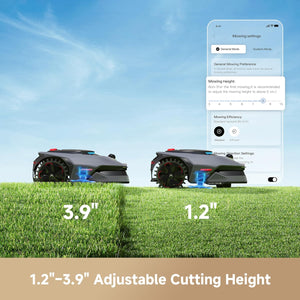 MOVA LiDAX Ultra 2000 Robot Lawn Mower with 4G for 0.5 Acre, No Wire No RTK+360° 3D LiDAR+AI Vision Auto Mapping, Zero-Edge Cutting, Cut Height 1.2"-3.9", 45% Slope, 150 Mowing Zones, Anti-Theft