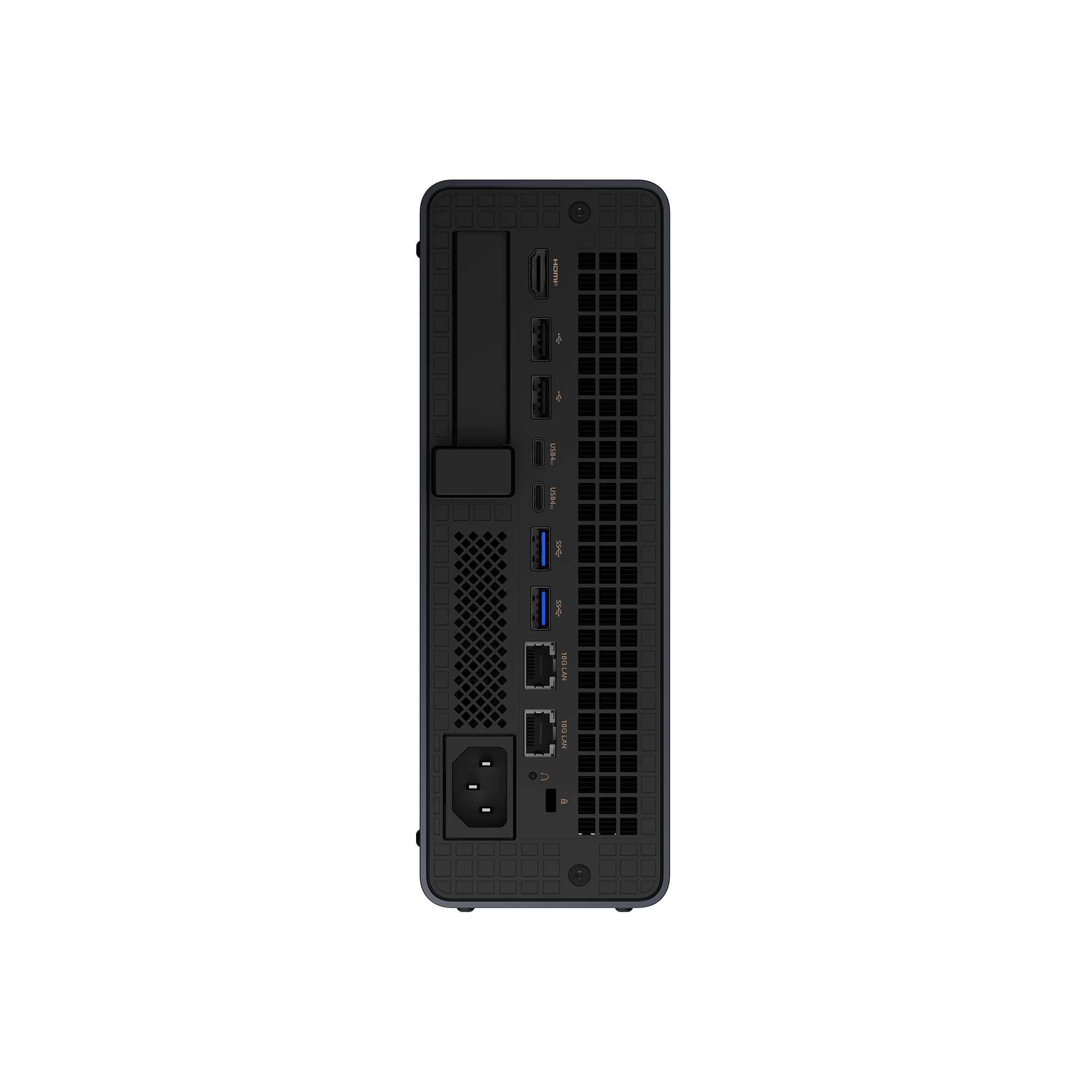 MINISFORUM MS-S1 Max AI Workstation — official chassis and connectivity view