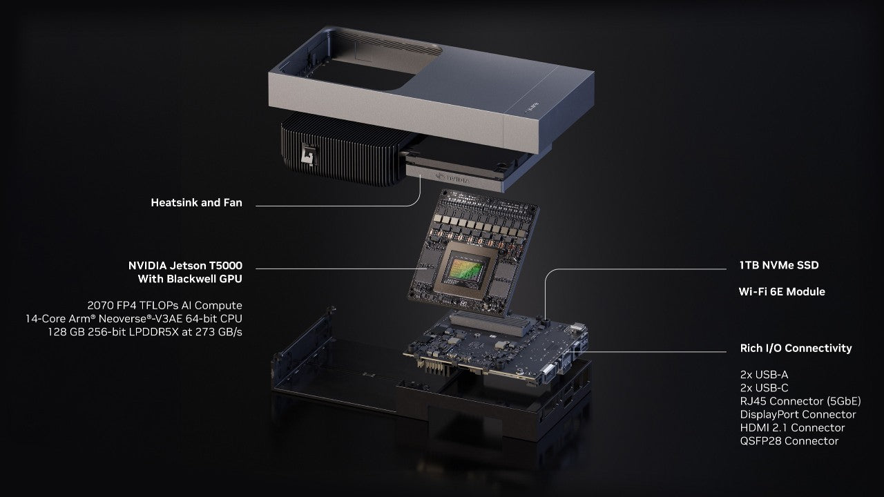 NVIDIA Jetson AGX Thor Developer Kit official product image